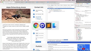 Bootstrap 4: Create a resume and CV page – Basic structure