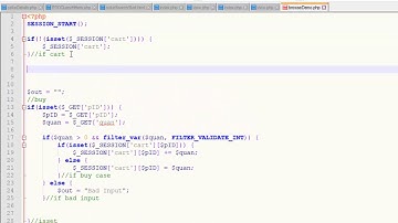 Build A Shopping Cart With PHP and Sessions - PT 4 - Empty The Shopping Cart