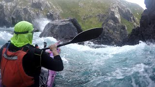 Hairy moment in a sea cave