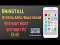 How To Uninstall System Apps on Android Without ROOT | Without PC | ADB on Mobile | Hindi | 2020