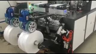 Fully Automatic High Speed 2 Line T Shirt Bags On Roll Making Machine