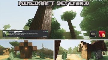 Testing New Minecraft VANILLA REFORGED Shaders! (Deferred Rendering) 1.21.60.21 Beta