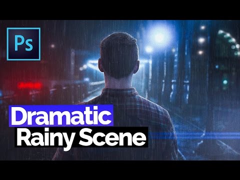 How To Turn Boring Images Into Dramatic Rainy Scene | Photo Manipulation Retouch, Photoshop Tutorial How To Turn Boring Images Into Dramatic Rainy Scene | Photo Manipulation Retouch, Photoshop Tutorial