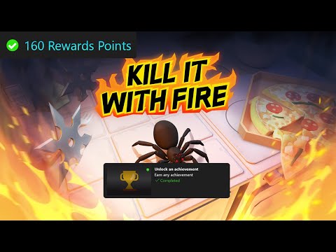 Microsoft Rewards Weekly Set Guide, Earn 3 Achievements - Kill It With Fire Part 1