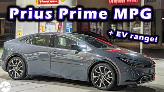 2023 Toyota Prius Prime - MPG Test | Real-world Highway Fuel Economy and Range