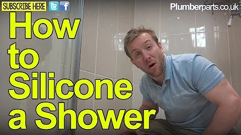 HOW TO SILICONE A SHOWER TRAY - REPAIR SEALANT - Plumbing Tips