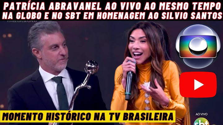 {MOMENTO HISTÓRICO NA TV}PATRÍCIA ABRAVANEL AO VIVO NA GLOBO E NO SBT EM HOMENAGEM AO SILVIO SANTOS!
