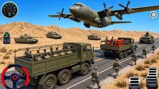US ARMY CARGO TRUCK DRIVING 3D GAME -  ARMY CARGO TRUCK   - Android GamePlay #9 screenshot 4