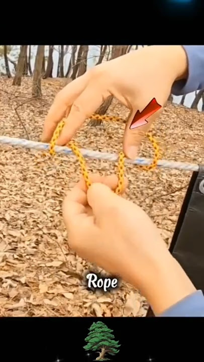 Tight Tarp in Seconds with This Knot #campinghack #knotskills #outdoortips