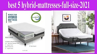 best 5 hybrid mattresses full size 2021