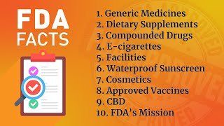 10 Facts about What FDA Does and Does Not Approve #FDAFacts