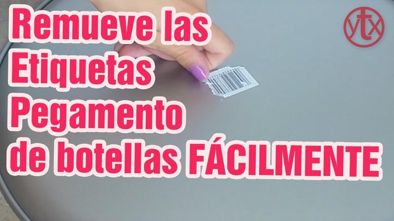 como quitar pegamento vidrio