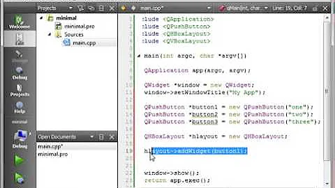 C   Qt 08   Horizontal and Vertical Layouts