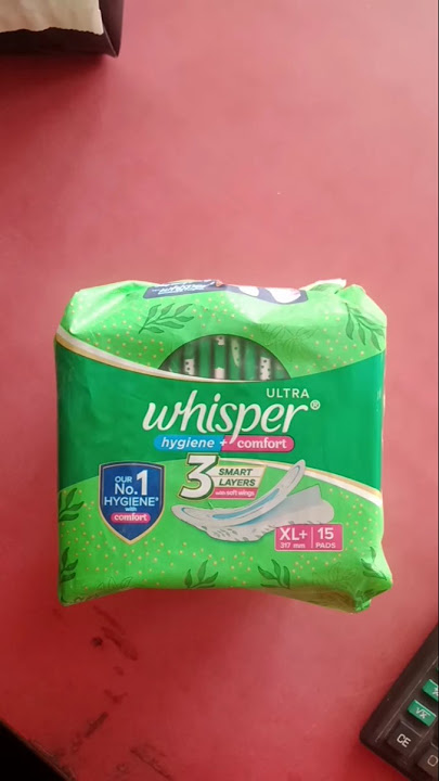 Whisper Ultra Hygiene Comfort XL  Sanitary Pads #shortvideo