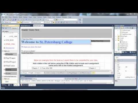 Chapter 3-6 ASP.NET Visual Studio