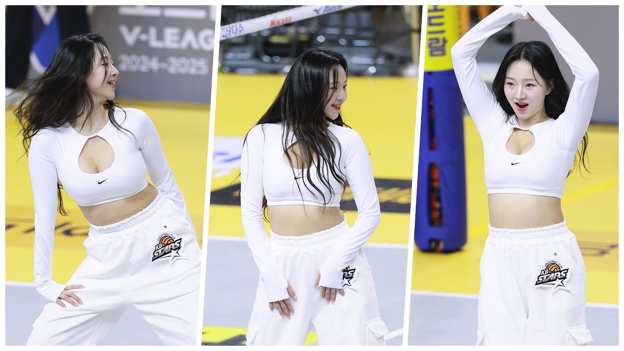 'Whiplash/UP 치어리더 공연' 이연진 치어리더(LEE YEONJIN) 직캠 @남자배구(KB손해보험)/경민대학교/250205/ By 쵸리(Chori)