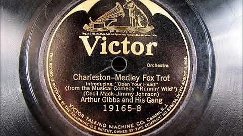 CHARLESTON by Arthur Gibbs and his Gang 1923