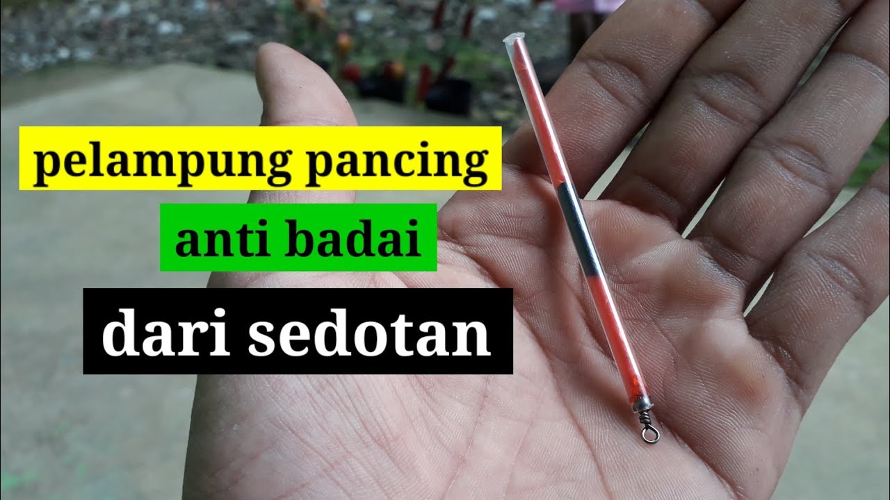 Cara Membuat Pelampung Pancing Dari Sedotan YouTube