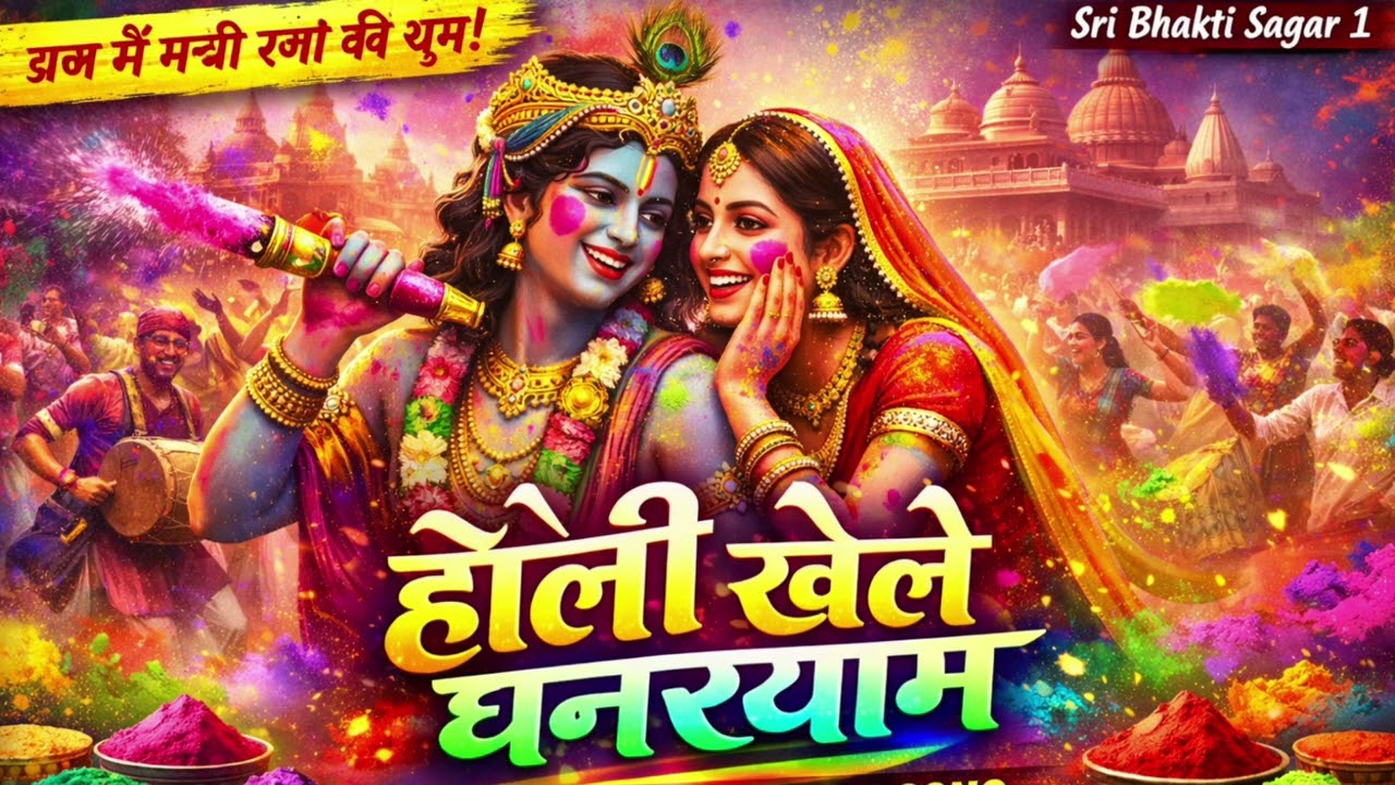 होली खेले घनश्याम | Holi Bhakti DJ Song 2026 | Radha Krishna Holi Special | High Energy Festival Mix