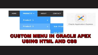 Information How To Add Your Menu In ORACLE APEX Update