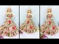 DIY Gorgeous Barbie miss Dior millefiori Dresses  |Lisa Barbie Doll