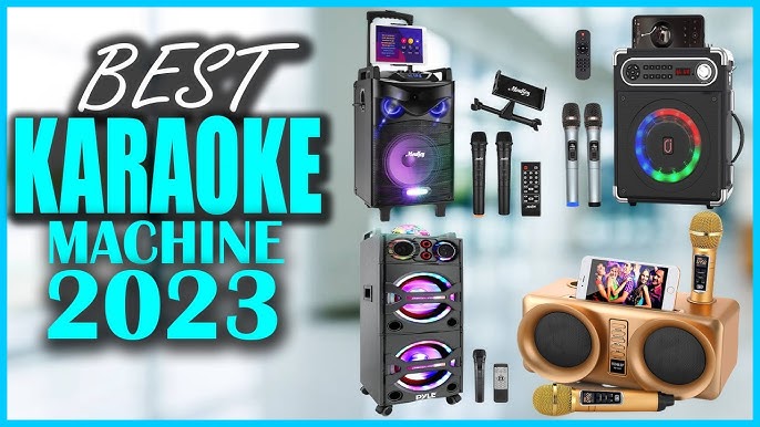 Karaoke USA GF842 DVD/CDG/MP3G Karaoke Machine with 7 TFT Color Screen,  Record, Bluetooth and LED Sync Lights