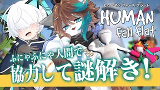 【Human: Fall Flat】人見知り猫がふにゃふにゃになって協力プレイ！ 【VTuber/小子内視点】