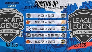 Full Day 1 Highlights Rift Rivals 2018 NA vs EU ALL GAMES Group Stage Day 1