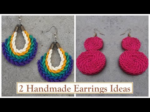 Handmade earrings (Decoupage) • artist Eve-line • Handmade earrings ideas  made by Beadwork