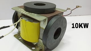 i turn 2 Big Permanent Magnet and 1 Big Transformor into 250v. 10KW. Useful Generator...