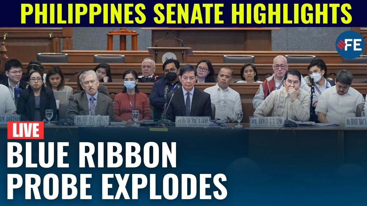 Blue Ribbon Committee Hearing Live | Philippine Senate Hearing Live | Philippines Political Tensions