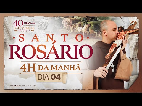 Santo Rosário | 40 Dias com São Miguel Arcanjo 2025 | 03:40 | 19/08 | 4° Dia | Live Ao vivo