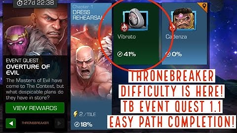 Thronebreaker Difficulty is here! TB Event Quest 1.1 Easy Path Completion! #mcochindi #mcoc