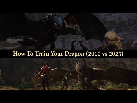 How To Train Your Dragon | Animated (2010) vs Live Action Trailer (2025)