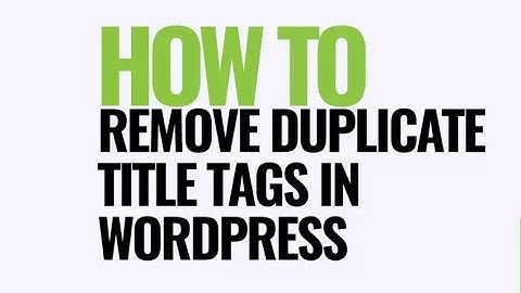 How to Fix Duplicate Title Tags in WordPress || How to Fix Duplicate Title Tags