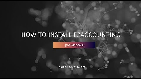 How to install ezAccounting Software