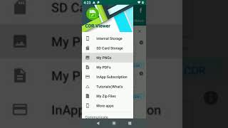 View & share CDR(CorelDRAW) files converted to PNG files using CDR Viewer app?