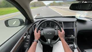 2015 Infiniti Q50 Sport POV Test Drive (3.7 V6)