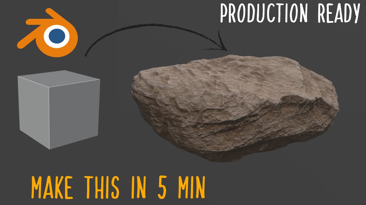 Blender: Create Realistic Rocks in 5 Minutes (Procedural & Production ...