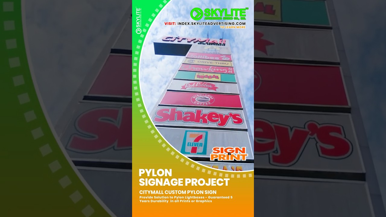 CityMall Pylon Sign at Conception, Tarlac 