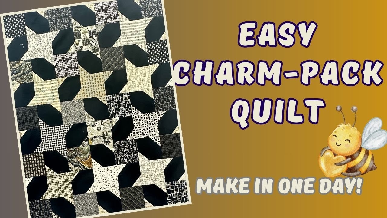 Simple Charm Pack Squares = Amazing Quilts! 🐝🌸 Fast, Easy and Beautiful ...