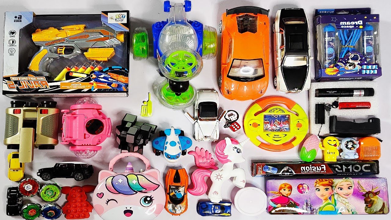 Top 10 Toys Collection🤑Space Gun, Rc Stunt Car, Binocular, Beyblades, Sharpeners, Piggy Bank, Rc Car