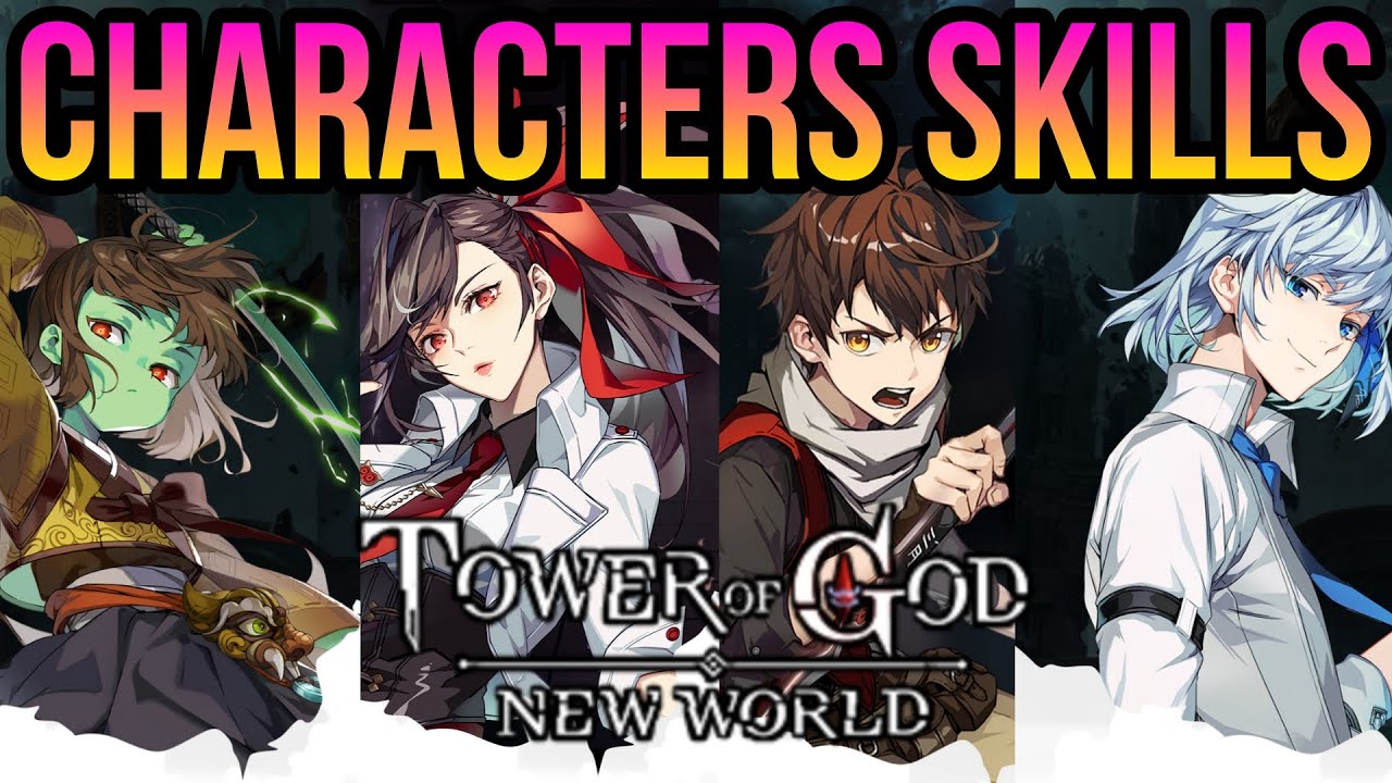 Todos os 20 Personagens Disponíveis No game Tower of God New World 