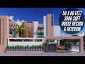 50X60 Feet Luxurious Contemporary House Design with Pool & Home Theater | 3000 sqft Villa Design