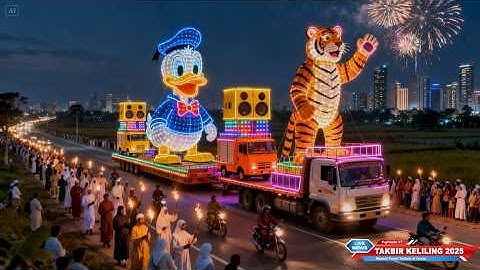 takbir keliling takbiran idul fitri 2026 karnaval super meriah