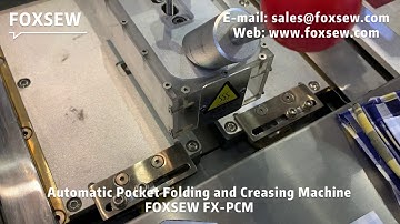 Automatic Shirt Pocket Folding and Creasing Machine