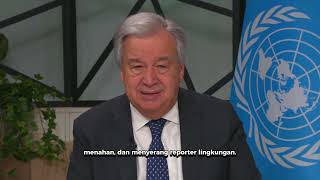Hari Kebebasan Pers Sedunia 2024: Pers untuk Planet - Pesan Sekretaris Jenderal PBB Antonio Guterres