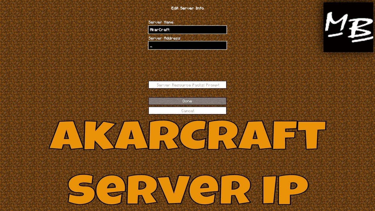 Minecraft AkarCraft Server IP Address - YouTube