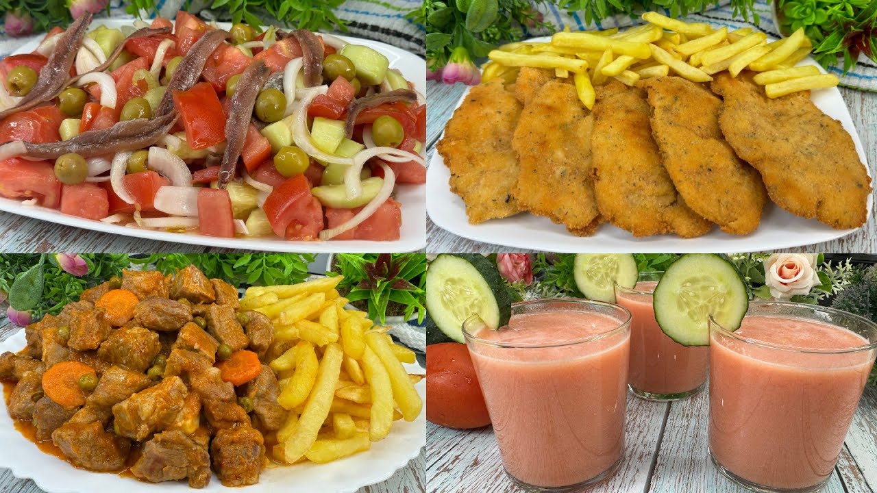 4 Recetas Fáciles y Rápidas - Recetas de Verano 😍 BRUTAL