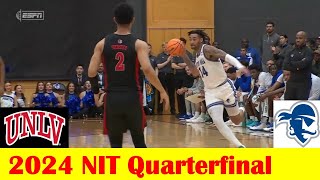 UNLV vs Seton Hall Basketball Game Highlights, 2024 NIT Quarterfinal